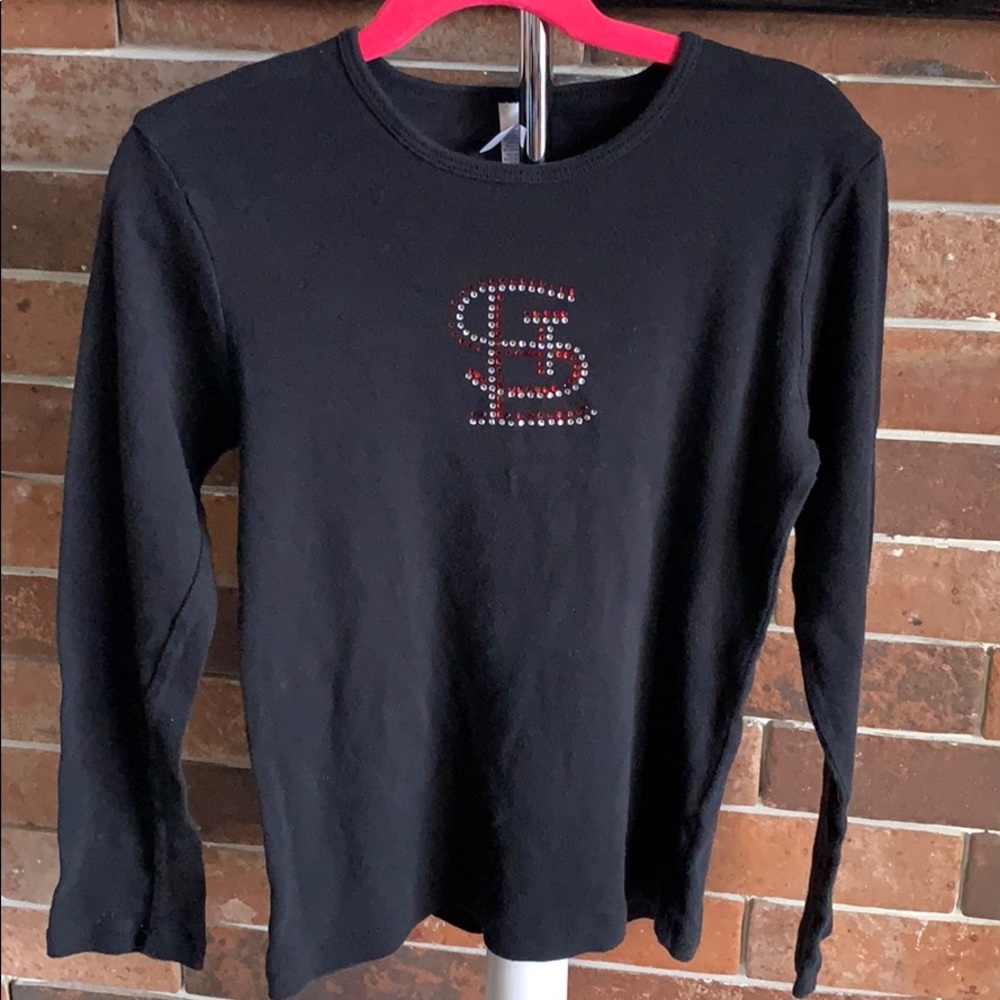 St. Louis Cardinals Logo Rhinestone Top